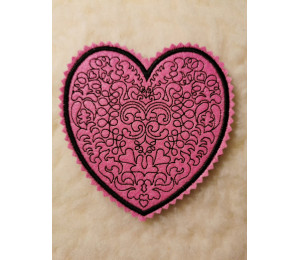 ADVENTSKALENDER 19. Dezember - Stickserie ITH - Untersetzer Herzen